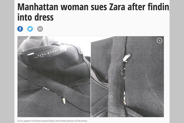 Zaraで買ったワンピースから悪臭が 裾に縫い込まれていたモノとは 女性自身
