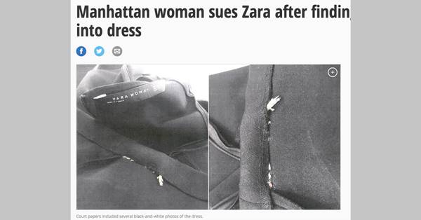 Zaraで買ったワンピースから悪臭が 裾に縫い込まれていたモノとは 女性自身