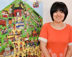 大山観光、私がPR　障害あるイラストレーター力作