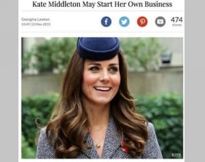 英キャサリン妃、オーガニック食品ビジネス立ち上げへ