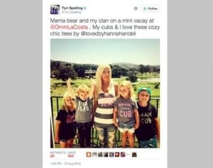 「ビバヒル」のトリ・スペリング、請求未払いでカード会社から訴えられる