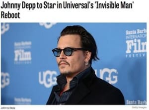 ジョニー・デップ、『透明人間』のリブート作に出演決定