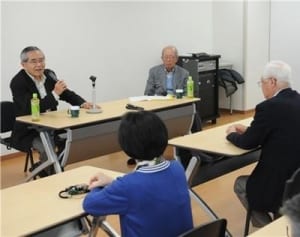 ノーベル賞・根岸さん　同期会で若者にエール