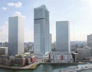200メートル超高層、20年に完成　五輪前、新市庁舎も　横浜・北仲通北