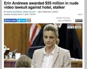 盗撮ビデオをネット公開された美人スポーツキャスター、62億円の賠償金を勝ち取る