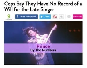 プリンスの遺産は誰のもの？