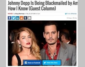 ジョニー・デップ、妻に脅されていた「条件をのまないと……」