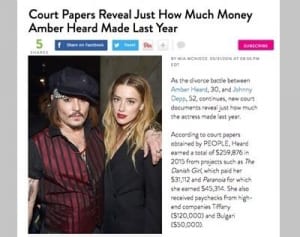 ジョニー・デップの妻、月550万円超の生活費援助を要求