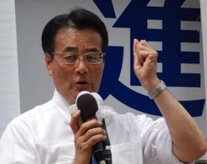 甘利氏地元で説明責任追及　民進・岡田代表