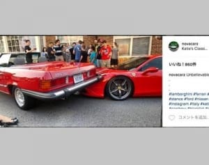 3千万円のフェラーリに……どんなホラーより怖い瞬間がキャッチされる