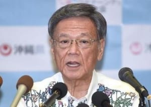 高江の警備「過剰」　翁長知事、抗議排除を批判