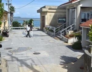 歩いて数十秒　沖縄一短い25メートルの県道　渡名喜村、PRへ