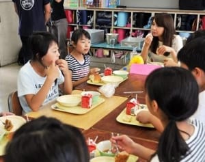 “瀬谷丸産”給食に　横浜の小学生、被災地に思い