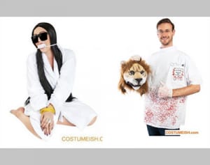 強盗に遭ったK・カーダシアン、ライオン殺しの歯科医…悪趣味すぎるハロウィン衣装