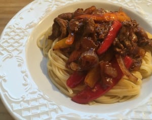 第100飯「ビーフナポリタン」