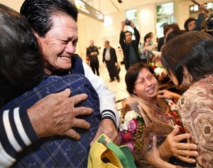 比国残留県人3人、涙の帰国　〝故郷〟で父の墓参りへ