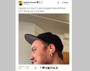 「すぐ落ちそう！」なAppleのワイヤレスイヤホンを安全にキープする方法