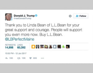 L.L.Bean創業者の孫がトランプ支持、消費者が怒りのボイコット