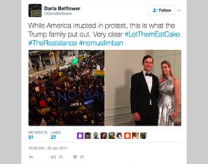 トランプ大統領の娘に「まるでマリー・アントワネット」の声