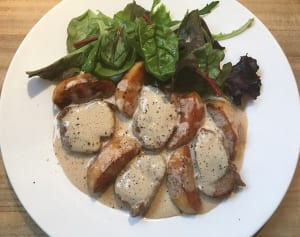 第112飯「ノルマンディ風ポークステーキ」