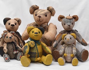 「芭蕉布ベア」誕生…伝統継承へ大宜味の平良さん発案