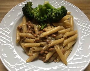 第120飯「納豆のゴルゴンゾーラペンネ」