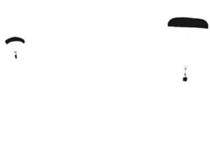 米軍９度目降下訓練　津堅沖　地元抗議を無視