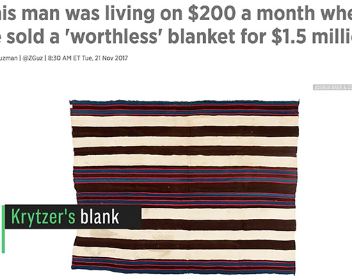 古い毛布が1億6千万円に…貧困男性の人生が変わる