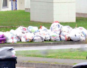 米軍基地ごみ収集停止　嘉手納、倉敷産廃取り消しで