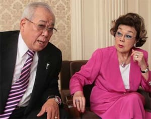 野村沙知代さん おしどり夫婦の原点「工事現場の監督かと…」