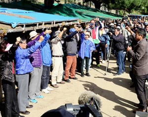 辺野古座り込み5000日　新基地阻止へ団結固く