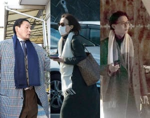 貴乃花親方のマフィア風マフラー　妻も息子も巻かないスタイル