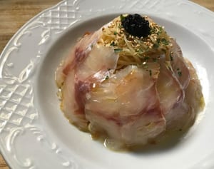 スズキの昆布締めカッペリーニ（辻仁成「ムスコ飯」第156飯レシピ）