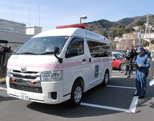 妊婦搬送専用の救急車　湯河原町消防本部に配備