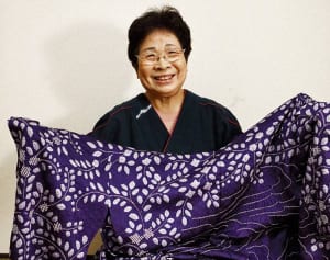 「京鹿の子絞り」約70年作り続ける女性、着物一反で一年以上の労力