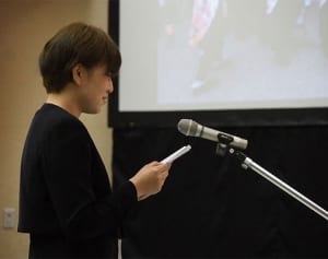 「心の復興」一番に　神奈川大4年の大木さん体験朗読