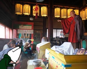 朝活 in お寺！ 勤行で精神統一する