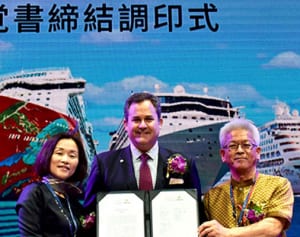 客船料理に沖縄食材　JAおきなわ、香港クルーズ社と提携　輸出拡大狙う