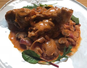 チキンのワインビネガー煮込み（辻仁成「ムスコ飯」第168飯レシピ）