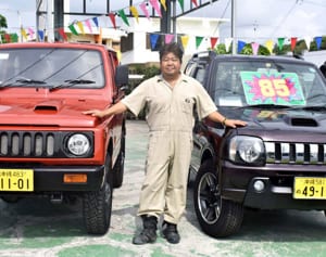 “ジムニー愛”の専門店　大城さん、力強さに魅了　「県内に走行コースを」　沖縄県北中城