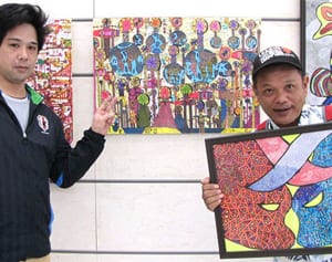 2人の個性ぶつかる　心の病と向き合い創作する画家の二人展