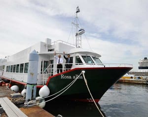海上で見る豪華客船 横浜で27日から観覧クルーズ