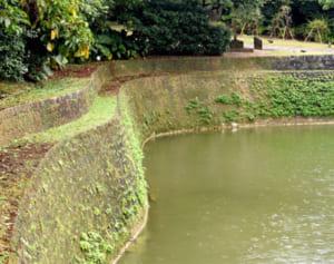 円鑑池の水、ぜんぶ抜く？　那覇市長　自らテレビ局に打診