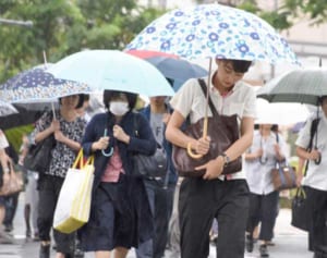 やっと、梅雨空　本島中南部で雨　熱帯低気圧が発生、15日に台風に　