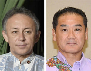 玉城氏、出馬の意向　沖縄県知事選　佐喜真氏と一騎打ちへ