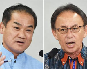 知事選きょう告示　佐喜真、玉城両氏の戦いへ
