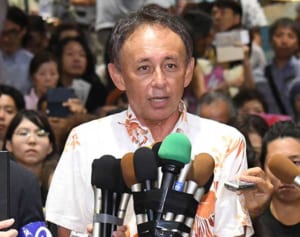 「辺野古」反対根強く　沖縄知事選　揺るがぬ民意示す