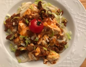 ボロネーゼ風麻婆うどん（辻仁成「ムスコ飯」第191飯レシピ）