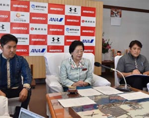 土曜は家庭で保育を　那覇市長ら呼び掛け