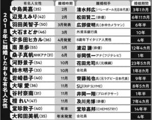 2018年離婚女性有名人たちの明暗 岩崎恭子はテレビ恐怖症に